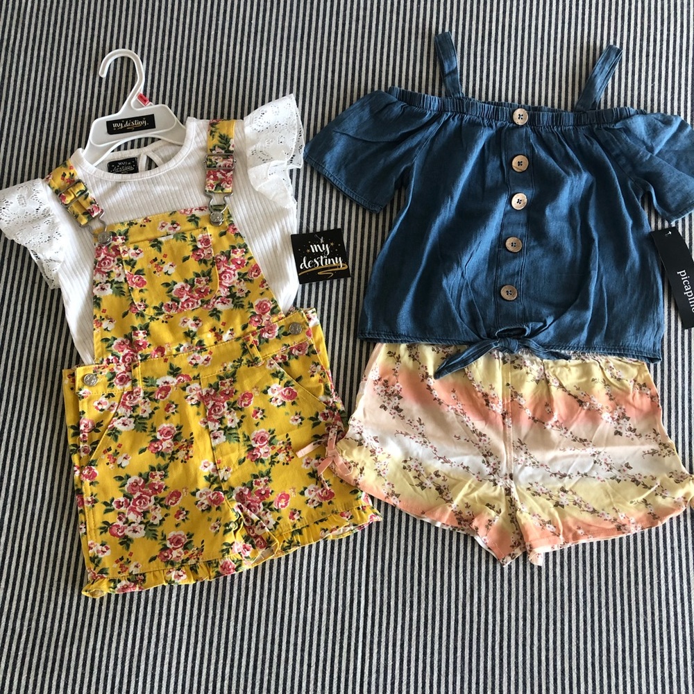 2 New Set of Girl’s Summer Outfit with tag attached